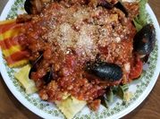 A picture of spinach ravioli
