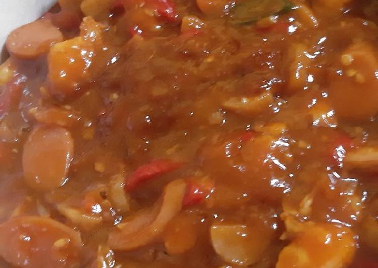 Bagaimana Menyiapkan Udang baso sosis asam manis 🦐 Anti Gagal