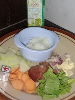 Foto resep MPASI 6m Bubur Ati Ayam Labu Siam