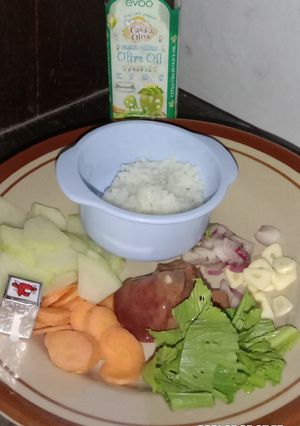 Foto resep MPASI 6m Bubur Ati Ayam Labu Siam