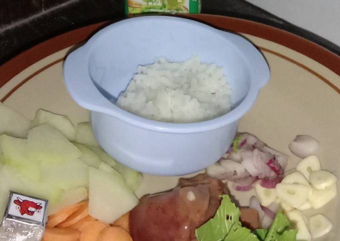 MPASI 6m Bubur Ati Ayam Labu Siam