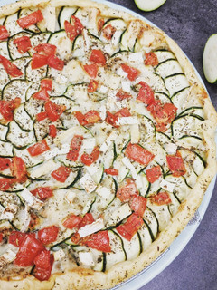 Une photo de °Tarte courgettes et chèvre°