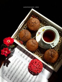 عکسی از دستور کاپ کیک شکلاتی