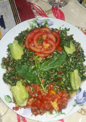 صورة لوصفة تبولة