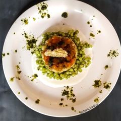 A picture of Healthy layered Sabudana khichdi.