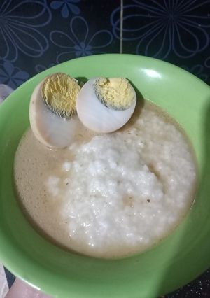 Foto resep Bubur Nasi dengan Kuah Opor