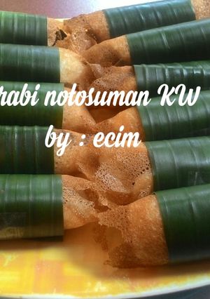 Foto resep Serabi Notosuman KW
