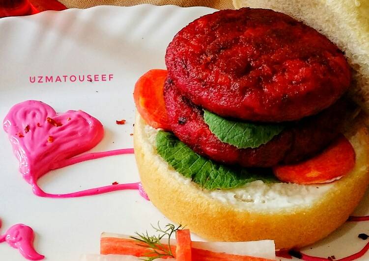 Steps to Make Homemade Beetroot burger