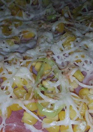 Tepsis pizza recept fotója