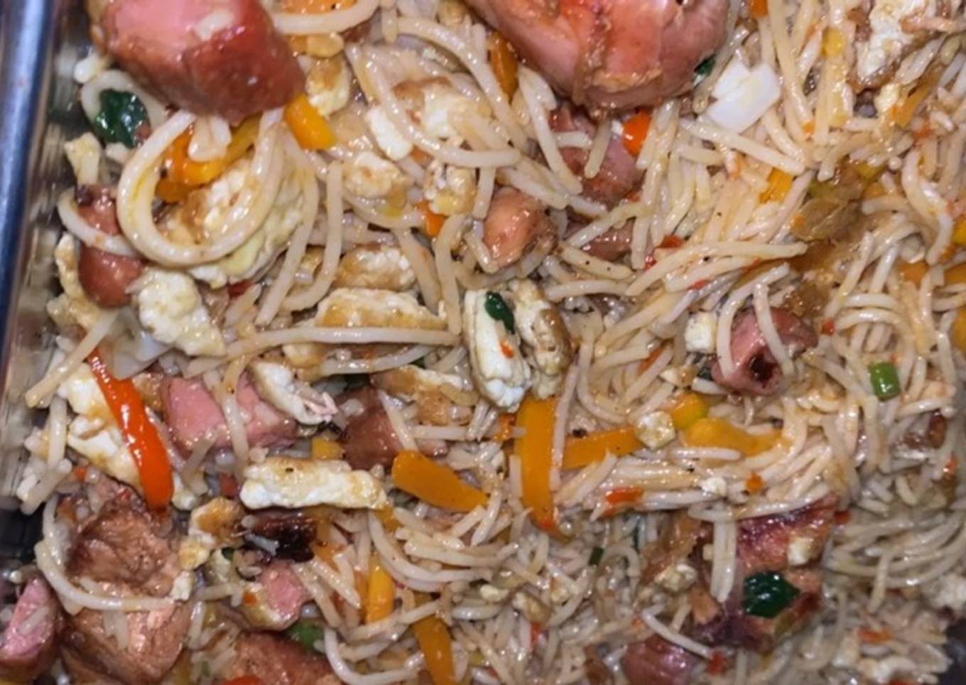 Italian stir fry spaghetti