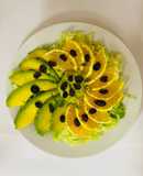 Ensalada de aguacate y naranjas