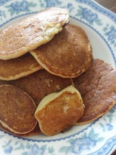 Hình của món Pancake chuối yến mạch.