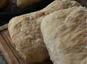 Una foto de Pan sin amasado tipo ciabatta