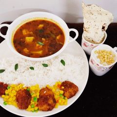 Sindhi Kadhi Chawal A picture of Sindhi Kadhi Chawal.
