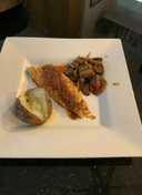 Branzino with Spicy Orange Sauce
