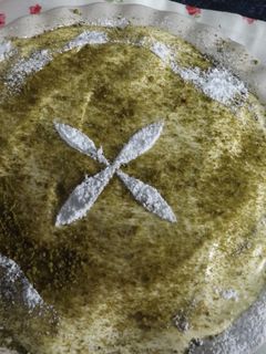 Una foto de Pastel de té Matcha