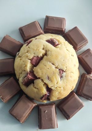 Une photo de Cookies moelleux chocolat praliné