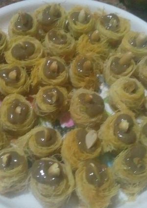 صورة لوصفة كنافة العش