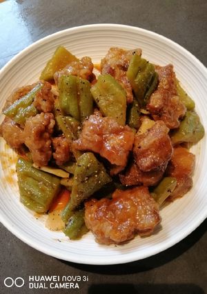 A picture of Sweet and Sour Ampalaya.