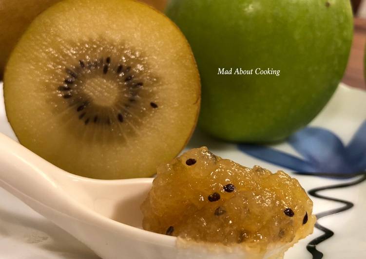 Recipe of Any-night-of-the-week Sungold Kiwi Jam -No Preservatives, No Artifical Colors – Healthy Jam