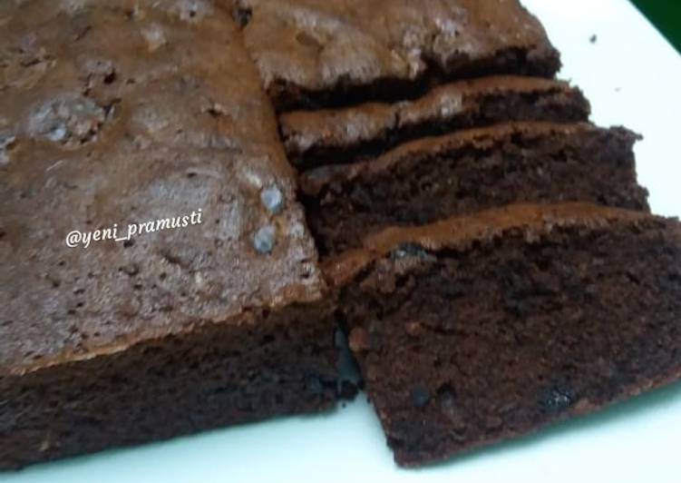 Brownies Panggang Irit Lembut (tanpa DCC)
