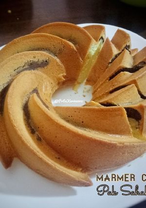 Foto resep Marmer Cake Simple Pak Sahak (metode all in one)
