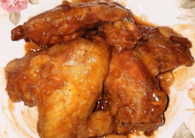 Resep Chicken wings Saos Pedas, Enak