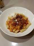 Rigatoni Bola Daging Bolognese