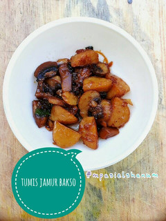 Foto resep Tumis jamur bakso (mpasi 12mos+)