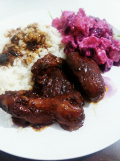 Una foto de Pollo en Salsa Negra