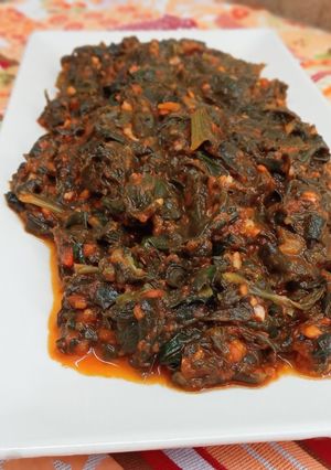 Foto principal de Espinacas en salsa de tomate #para guarnición #apta para veganos