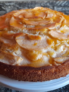 Una foto de Tarta de manzana y yogur