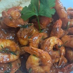 Shrimps with tomato and ouzo A picture of Shrimps with tomato and ouzo.