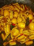 Oseng Janggel (Jagung Muda) Telur Puyuh Kecap