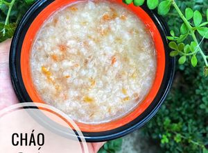 Hình của món Ăn dặm - Cháo cá diêu hồng cà chua.