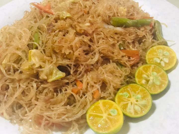 Easy Way Make Recipe Filipino Pancit Bihon Guisado - Vermicelli Noodles Stir Fry that is So Delicious, Delicious}