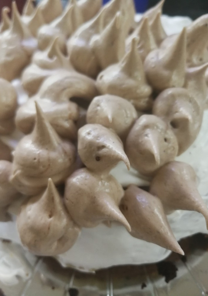 Una foto de Merengue italiano de chocolate