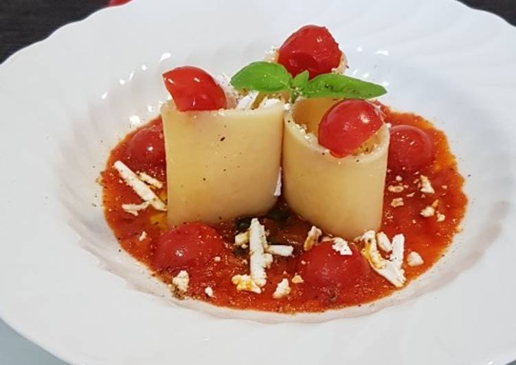 Recetta di Ultimate Paccheri con pomodorini e ricotta salata