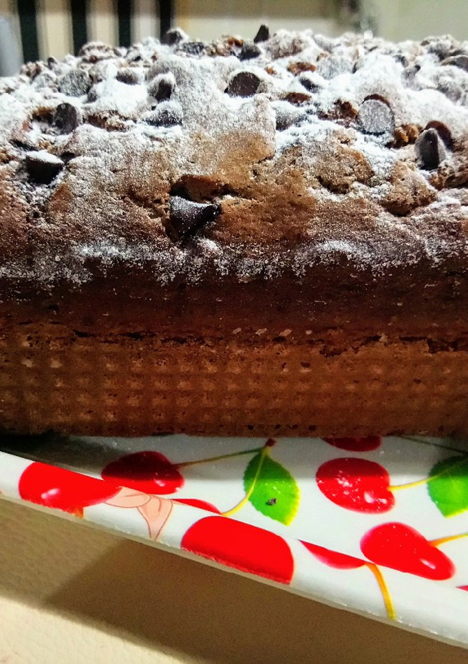 Una foto de Budín con chips de chocolate