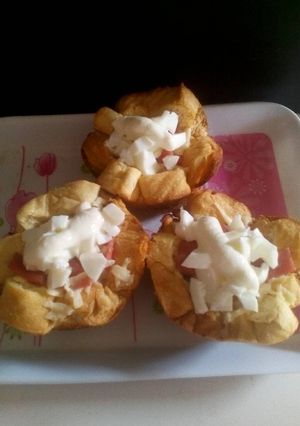 Una foto de Canastas de pan tajado rellenas
