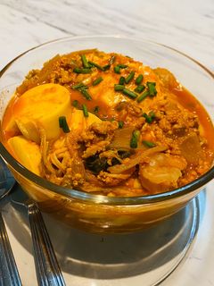 รูปของ บะหมี่ไข่ซุปกิมจิ