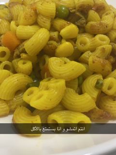 صورة لوصفة معكرونة الدجاج بالخضار