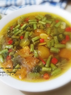 Foto resep Asem-asem Buncis (Tanpa Daging)