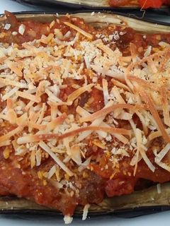 Una foto de Berenjenas rellenas
