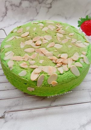 Foto resep Bolu Pandan || 3 Putih Telur