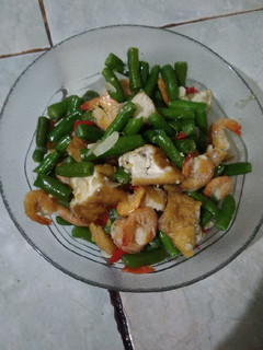 Foto resep Tumis buncis udang tahu