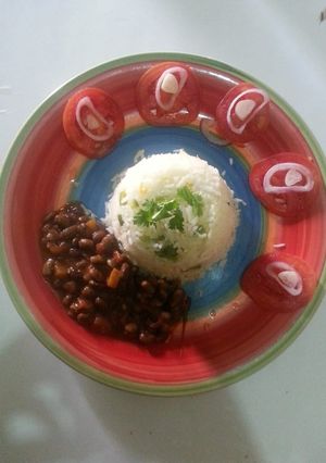 A picture of Bean & rice.