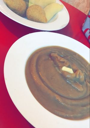 صورة لوصفة عصيدة بحرينية 🇧🇭