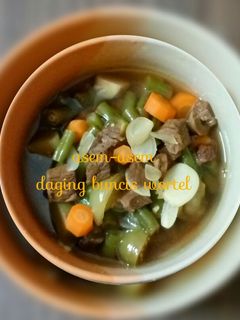Foto resep Asem-asem daging buncis wortel