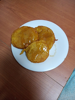 Una foto de Tortillas de calabaza asada con miel